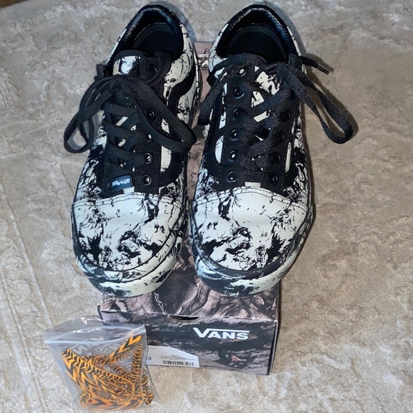 Vans Shoes - Vans Grey and Black Marble Sneakers